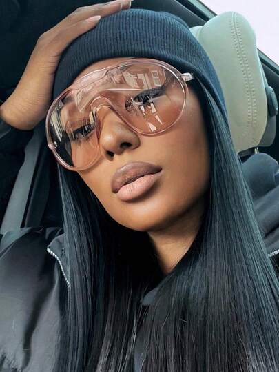 1 chiếc kính gọng to kiểu retro hình con cóc thời trang, kính cá tính và đa năng dành cho nữ, phù hợp để đeo hàng ngày, chụp ảnh đường phố, đi nghỉ mát, du lịch, nghỉ hè ở bãi biển, hoạt động ngoài trời, phụ kiện du lịch biển.