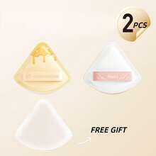 OEIEZ Esponja de Maquiagem Triangular Macia, Puff de Pó para Base, Uso Úmido e Seco, Adequada para Líquido, Creme, Base e Corretivo, Ferramenta de Maquiagem Diária Portátil para Mulheres e Meninas - Multicolorido - Visão 15