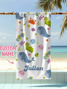 Khăn tắm biển trẻ em cá nhân hóa, món quà sinh nhật mùa hè hoàn hảo, phù hợp cho mọi dịp hè. Tùy chỉnh khăn tắm biển và phụ kiện cho bãi biển, hồ bơi, du lịch, cắm trại, yoga và nhiều hơn nữa. - Nhiều màu - Xem 6
