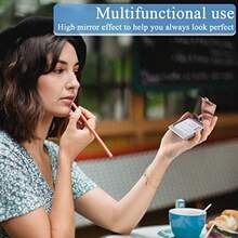 Funda para tarjetas de visita impresión en color para hombre y mujer organizador de tarjetas de visita de metal ultrafino portafolios de bolsillo para llevar de mano arenas movedizas - Arena movediza rosa - Ver 5