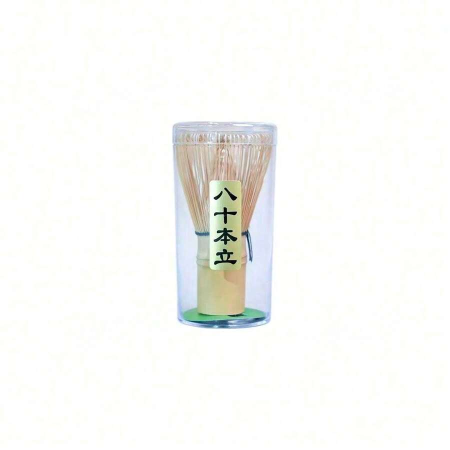 Handmade Bamboo Matcha Whisk, Natural Tea Stirrer, Traditional Japanese Matcha Tea Set Accessory - Eighty Years Old - View 1