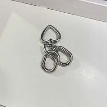 2 PIEZAS Clip giratorio, Ganchos de langosta metálicos, Clip giratorio con anillos para llaves para hacer llaveros, Accesorios de bricolaje para bolsos, regalos de maestros - Multicolor - Ver 8