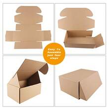 Shipping Boxes 9"X6"X4"Which Is Anti-Impact Come With Exquisite Sealing Label.Suitable E-Commerce Packaging Shipping Packaging. - Trắng - Xem 7