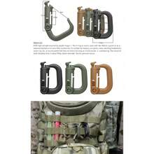 ITW GRIMLOC Lightweight Tactical Buckle, Plastic Steel D-Ring, Quick Release Buckle, Climbing Buckle, Backpack Accessory Buckle, For Camping And Travel - Multicolor - View 3