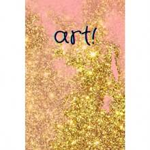art!: Aesthetic 6x9 Sketchbook with Blank Paper for Drawing Painting Sketching and Writing Superior Gold Pastel Cover 20 - como en la foto - Ver 1