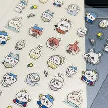 chiikawa 1pc High Aesthetic Transparent Sticker, DIY Decor, Creative Sticker, Nail Art Sticker, Suitable As Small Gift For Fans, Family And Friends, Cool Summer Hanging Decor, Best Girlfriend/Couple Choice, Create Summer Vibe, Daily Accessory - Multicolor - View 6