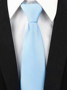 1 Set Minimalist Solid Color Matte Tie & Matching Pocket Square 2 Pieces Set For Adults, Office, Wedding, Suit - Apricot - View 10