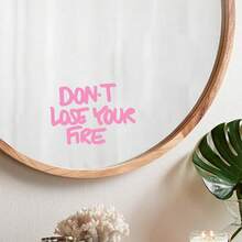 1pc [Home Decor Sticker] "Don't Lose Your Passion" Text Sticker - Perfect For Vanity Mirror, Bedroom Wall, Notebook And Home Decor - A - View 5