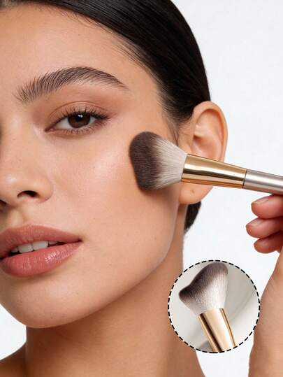 Bộ 1 cọ trang điểm nền hình sóng, cọ tán phấn phủ và che khuyết điểm không vón cục, cọ mềm làm sáng da dùng cho kem nền dạng lỏng, nhiều sự kết hợp khác nhau, được làm từ sợi lông PBT cao cấp, bộ cọ trang điểm đầy đủ kèm hộp quà.