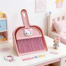 SANRIO Bộ dụng cụ vệ sinh mini hình hoạt hình dễ thương gồm chổi và hốt rác nhỏ dùng để lau bàn, bàn phím, lông thú cưng, nhà cửa và văn phòng. - Nhiều màu - Xem 2