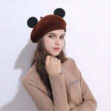 Disney 迪士尼，2个装磁性米奇耳朵帽子配饰，可拆卸磁性耳朵，可替换棒球帽米奇耳朵，夹式帽子配饰，磁性米奇耳朵适用于棒球帽、卡车帽和连帽衫，可拆卸耳夹，主题公园、派对和万圣节家居装饰礼物，角色扮演服装，角色扮演配饰，角色扮演道具，圣诞节礼物，情人节礼物 - 黑色 - 查看 6