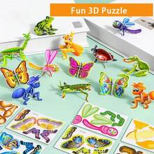 50 mảnh ghép giấy hình côn trùng dễ thương và vui nhộn - Nhiều màu - Xem 1