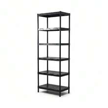 Black Bookcase With 6 Shelves Flexa - 444 - 查看 4