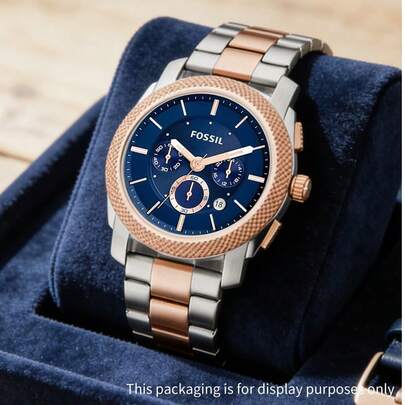  Fossil Men's Quartz Stainless Steel Three-Hand Watch, Stainless Steel Case/Scratch-Resistant Glass FS5037/FS5172
