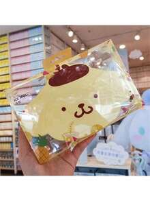 SANRIO 1/Piece Merlot Cinnamon Roll Pudding Dog Image Ice Cube Mold, With Pink Rabbit Ear Design And Seven Compartments Of Three-Dimensional Small Mold Cavity, Suitable For Making Creative Beverage Ice Cubes, Adding Fun Visual Effects To Summer Cold Drinks - Multicolor - View 14