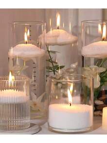 200g/100g/50g White/Pink/Black Pearl Sand Wax Set, Wax Sand With Candle Wick, Elegant Wedding Floating Sand Wax, Pearl Wax Candle, Party Candle Decorations, Reusable Wax Sand, DIY Candle Decor, Suitable For Candle Making, Wedding Decoration, Birthday Party Candles, Main Image Party Decor - Multicolor - View 3