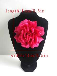 1 pieza/paquete, disponible en varios colores, nueva flor 3D hecha a mano de tela satinada plisada brillante con rayas de brillo, accesorios de ropa DIY, decoraciones para vestidos de novia - A - Ver 16