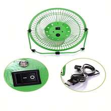 4-Inch Silent USB Mini Fan, 360-Degree Rotating Desk Fan, Summer Cooling, Portable, Notebook - 藍色 - 查看 6