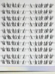 100 sợi mi giả cong hình râu mèo, dày dặn, làm thủ công, tạo cảm giác như được cấy ghép tự nhiên, rối nhẹ. - B - Xem 10