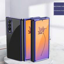 Ốp điện thoại siêu mỏng mạ điện, ốp điện thoại trong suốt, thiết kế tối giản, phù hợp với Galaxy ZFold3/Fold4/Fold5/Fold6/Fold7/Flip3/Flip4/Flip5/Flip6/ - Nhiều màu - Xem 11