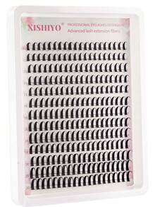 260pcs Cartoon Style Spiky Eyelash Clusters, Anime Eyelash Clusters, Spiky Individual Eyelashes 12-20mm Length, DD/D Curl, Fairy Style Individual Eyelash Clusters, Natural False Eyelashes - D - View 2
