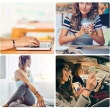 Vòng tay sạc điện thoại bằng hợp kim đen, hạt ngọc bích đen, dây sạc, chuỗi hạt cầu nguyện thời trang, dây đeo cổ tay màu đen, sạc điện thoại, phụ kiện du lịch, phụ kiện điện thoại, bộ sạc Type C, quà tặng Ngày của Mẹ, sinh nhật. - màu đen - Xem 8