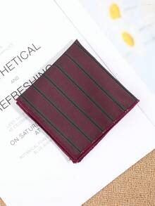 1pc Men's Fashionable Elegant Striped Pattern Handkerchief, Pocket Square Suitable For Business, Banquet, Party, Gathering - Multicolor - View 6