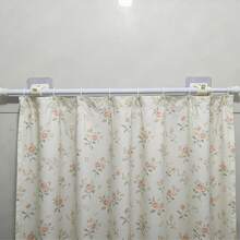 Bộ 2 thanh treo rèm đa năng, màu trắng, dạng ống lồng, không cần khoan, thích hợp dùng cho phòng tắm, tủ quần áo, dụng cụ nhà bếp và rèm cửa sổ. - Trắng - Xem 3