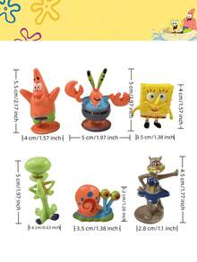 SpongeBob SquarePants 1 Bộ Trang Trí Bể Cá Hình Ngôi Nhà Dứa Bằng Bọt Biển, Bộ Trang Trí Bể Cá Bền Chắc, Thích Hợp Để Trang Trí Không Khí Tiệc Tết, Trang Trí Tiệc - Nhiều màu - Xem 31