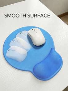 Mouse Pad With Gel PU Leather Wrist Rest, Ergonomic Comfortable Computer Wrist Support, Suitable For Laptop, With Non-Slip PU Base, For Office And Home - View 7
