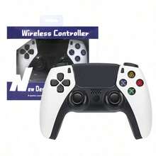 Large Wireless Gamepad, P4 Gamepad, Simulated Six-Axis Vibration With Light, P4 Computer Gamepad - Steel Black - View 2