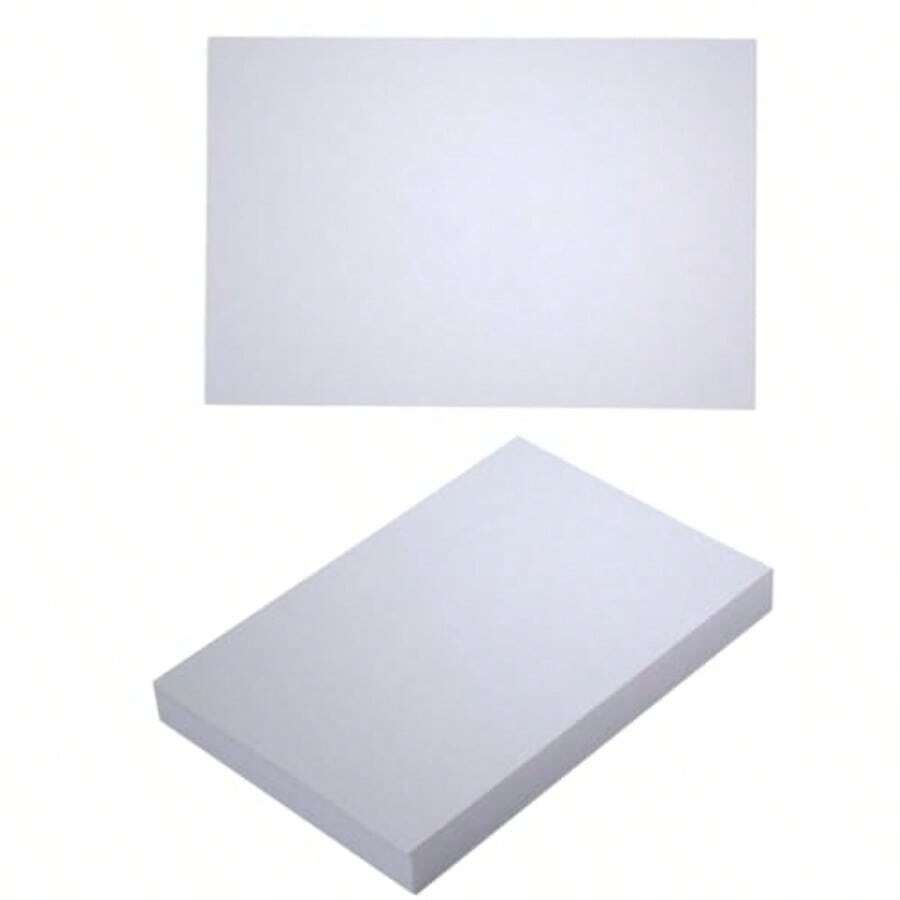 50 Sheets Shiny Blank Cardstock Paper 250 GSM Shiny White 3x5 Inches DIY Card Making Postcards Greeting Cards Business Cards Premium Thick Smooth Finish - TRẮNG SÁNG BÓNG - Xem 1