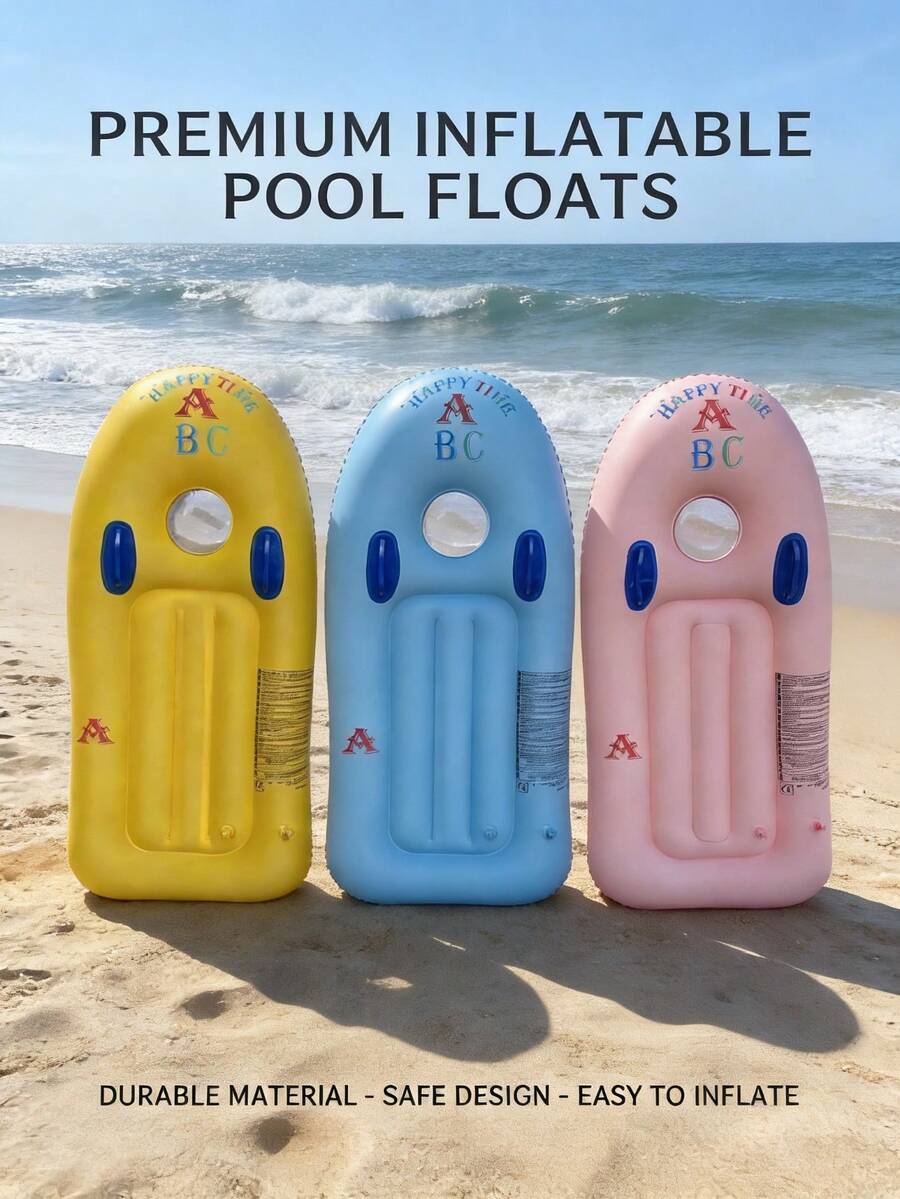 1 pieza Tabla de surf inflable de PVC, Almohadilla de surf para piscina - Multicolor - Ver 1