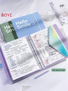 1 tập hồ sơ rời trong suốt khổ A4, chống thấm nước, có thể tháo rời, thích hợp cho văn phòng/trường học, dùng để lưu trữ chứng minh thư/hộ chiếu/giấy chứng nhận. - Mảnh duy nhất - Xem 13