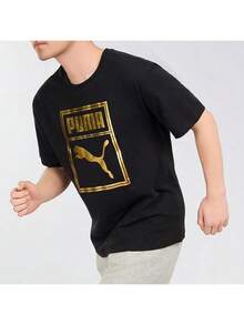Áo thun cổ tròn tay ngắn unisex Puma, kiểu dáng thường ngày, thoải mái, thoáng khí, hàng mới về mùa xuân 2026, áo đôi 689271-01 - màu đen - Xem 6