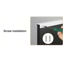 Bộ 8 tay nắm kéo ẩn bằng kim loại, phụ kiện tủ hiện đại cho tủ quần áo và ngăn kéo, 8cm - - Nhiều màu - Xem 7