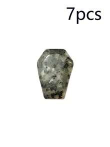 1/3/7 chiếc mặt dây chuyền đá tự nhiên hình quan tài nhỏ đang thịnh hành – Đá đốm, đá thạch anh đỏ, đá hoa xanh, đá mã não xanh, đá vân xanh, đá gai dầu, đá dưa hấu đỏ, đá mè đỏ – Hoàn hảo cho trang sức và thủ công. - Nhiều màu - Xem 33