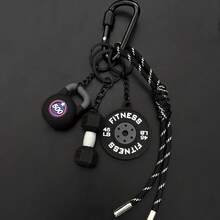 Mini Kettlebell Haltère Disque de Poids Porte-clés Chaîne de Clés Cordon Porte-bonheur de Sac Accessoires de Voiture Babioles - Multicolore - Voir 9