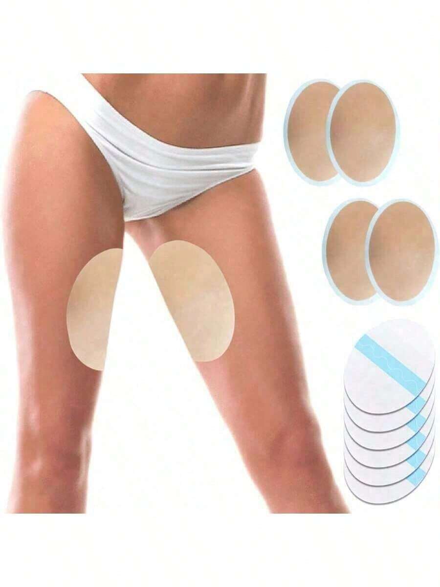 10片装防摩擦大腿带，有效防止夏季男女腿部摩擦和擦伤。采用耐磨氨纶材质，适用于女性大腿和小腿，可作为腰带使用，也可作为贴纸使用，透明防水粘合凝胶。 - 10件裝 - 查看 1