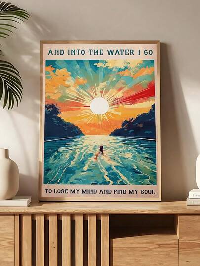 1 tấm tranh áp phích "Into The Water, Go To Lose My Mind Find My Soul" (Xuống nước, đi để đánh mất tâm trí tìm thấy tâm hồn), quà tặng nghệ thuật treo tường, tranh phong cách cổ điển "That's What I Do I Read Books And I Know Things" (Đó là những gì tôi làm, tôi đọc sách và tôi biết mọi thứ), quà tặng lễ hội, món quà lý tưởng cho bạn bè, tranh trang trí phòng ngủ, trang trí phòng khách, trang trí văn phòng, tranh treo tường nhà bếp, trang trí phòng tắm, tranh nghệ thuật treo tường, trang trí nhà cửa, trang trí phòng, tranh canvas treo tường, áp phích, tranh treo tường có khung, khung tùy chọn.