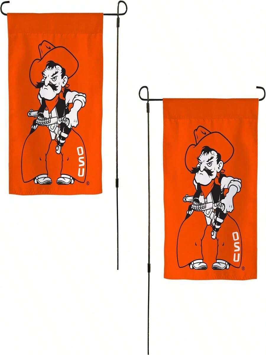 Desert Cactus Oklahoma State University OSU Garden Flag – 19 X 12 Inch Oklahoma State Cowboys Banner, For Outdoor Display And Events (Design J) - A - 查看 1