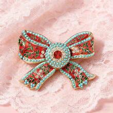 1 chiếc trâm cài áo kiểu Baroque cổ điển tinh tế, trâm cài hình nơ tráng men mỏng manh, phụ kiện thời trang cao cấp sang trọng dành cho nữ, ghim cài áo kiểu cung đình thanh lịch. - Nhiều màu - Xem 5