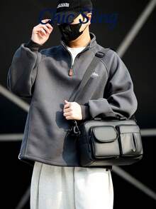 SHILAN 商务手提包/斜挎包，耐磨防水电脑包，通勤包，可容纳14英寸笔记本电脑，多隔层双用途公文包，双侧口袋设计，日常收纳/商务旅行两用包 - 彩色 - 查看 5