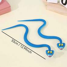 Miniso 名创优品《疯狂动物城2》小蜗蛇可动人偶，多关节可动，减压玩偶，蓝色小蛇桌面摆件，生日、圣诞节、派对等节日送给粉丝的完美礼物 - 多色 - 查看 5