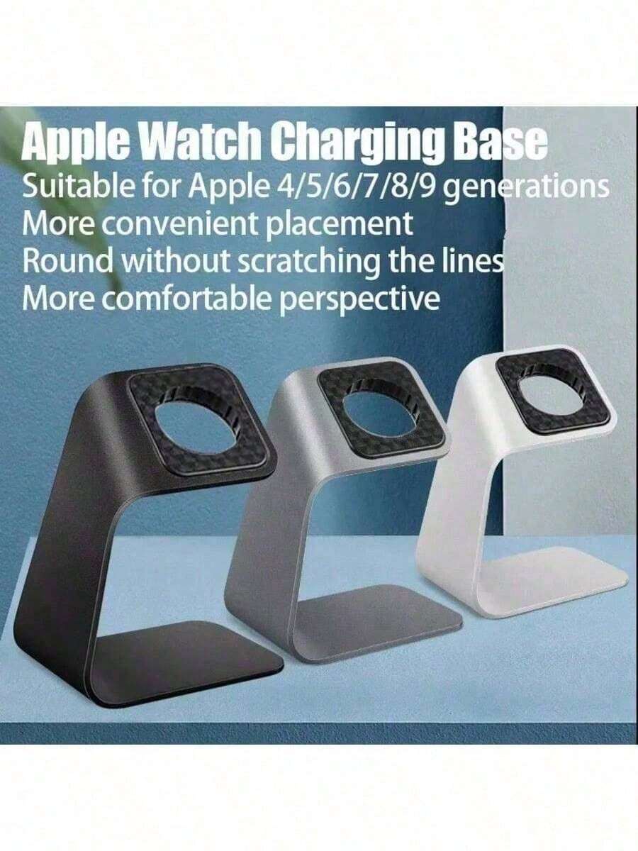 Soporte de carga de escritorio de aleación de aluminio, compatible con Apple Watch Series 1/2/3/4/5, base de carga universal antideslizante - Multicolor - Ver 1