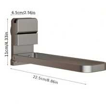 1 chiếc giá treo khăn gấp gọn bằng giác hút, giá đựng khăn tắm/trang sức/băng đô trong phòng tắm, không cần khoan. - Xem 4