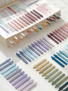 1/2/4 Packs 200 Sheets Gradient Arrow Index Tabs, For Student Notes, Highlighting, And Sticky Notes - one-size - View 6