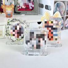 10pcs Acrylic Transparent Stands - Multifunctional Display Stands, Business Card Holders And Badge Displays - A - View 3