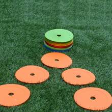 6pcs Random Color Flat Landmark Pads, Football Training Marker Pads, Speed & Agility Training Obstacle Discs - Random Color 6-piece Sports Training Sign Disc - View 4