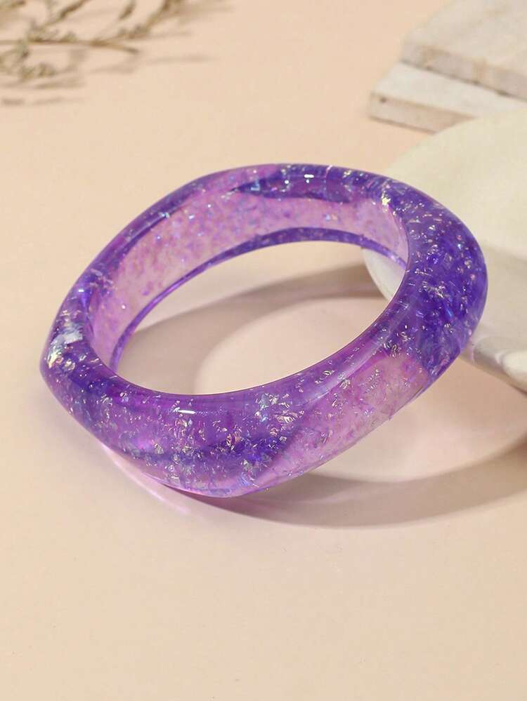 1件装多巴胺树脂手链，独特优雅的女士手链配饰 - 手鐲 - 查看 14